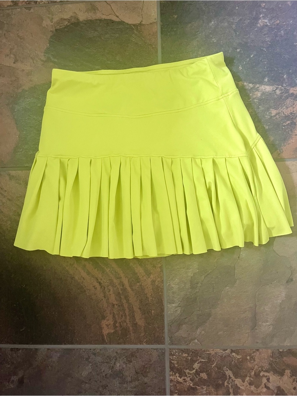 Kyodan Golf Lime Green Pleated Mini Skirt with Shorts